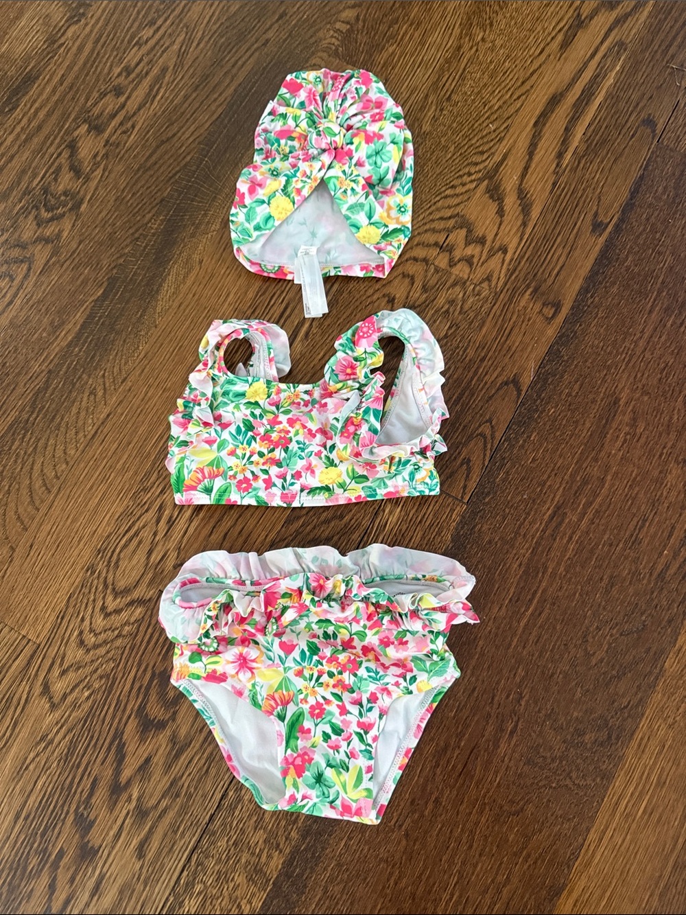 Janie and Jack floral bathing suit